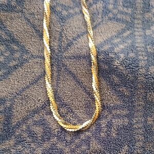 Lustrous Gold-Tone Necklace